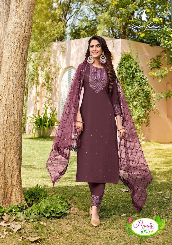  Ladies Flavour Raashi 2 Wholesale Readymade Slawar Suits